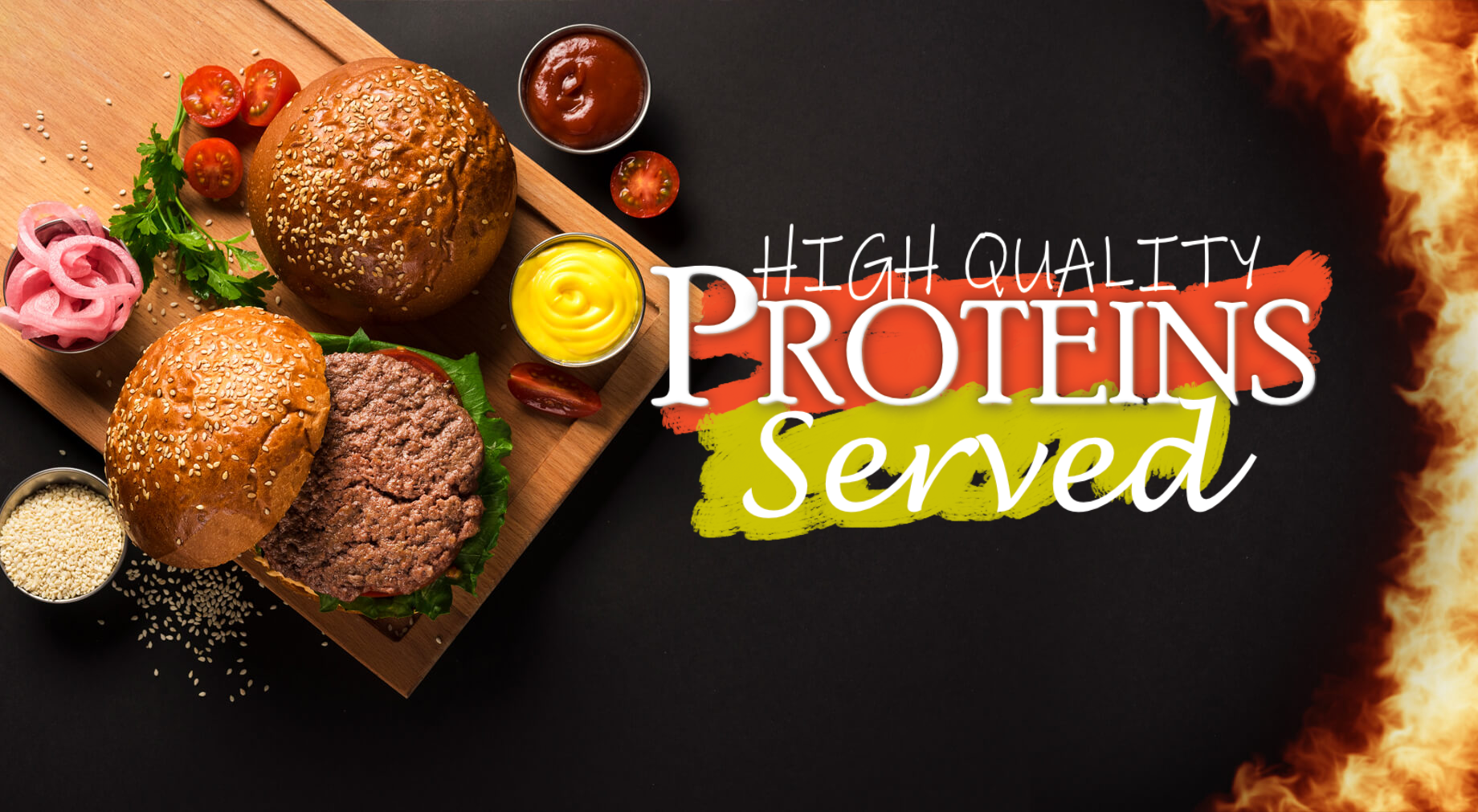 high quality proteins served